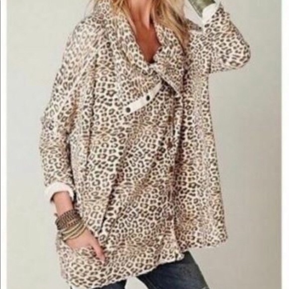 Free People Jackets & Blazers - Free People Leopard Print Jacket